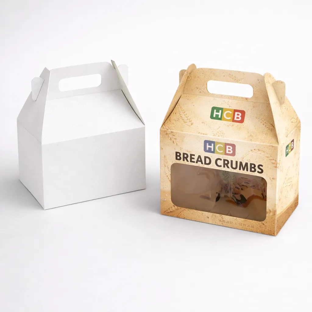 Two sturdy gable-style boxes with carry handles, featuring a transparent window to view the contents inside. class=
